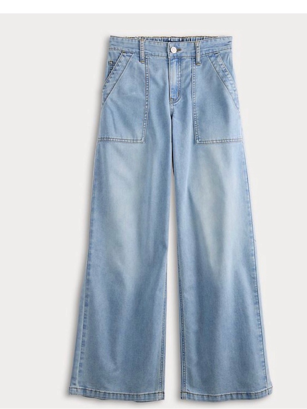 Project indigo Light Blue Wide-Leg patch pocket Women’s Jeans